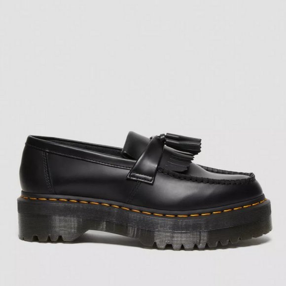 Adrian Leather PLATFORM Tassel Loafers - Picture 1 of 11